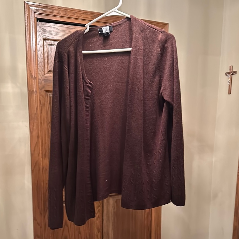 Brown Cardigan Sweater